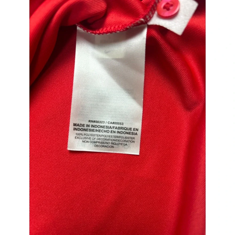 Nike Dri-FIT Mens Large Red CHSW Falcons Soccer‎ Polo Shirt Short Sleeve JS
